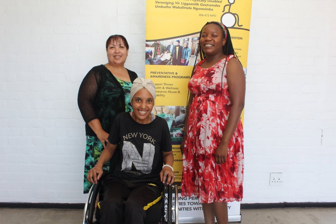 A Cape Town APD corporate partnership event with a banner